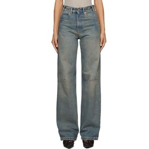 DARKPARK Lu Straight Leg Fitted Jeans in Slate Vintage